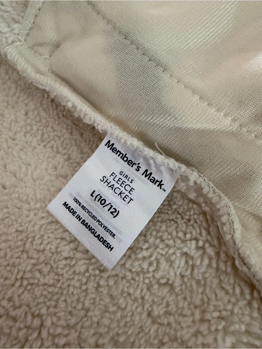Members Mark girl jacket 10/12